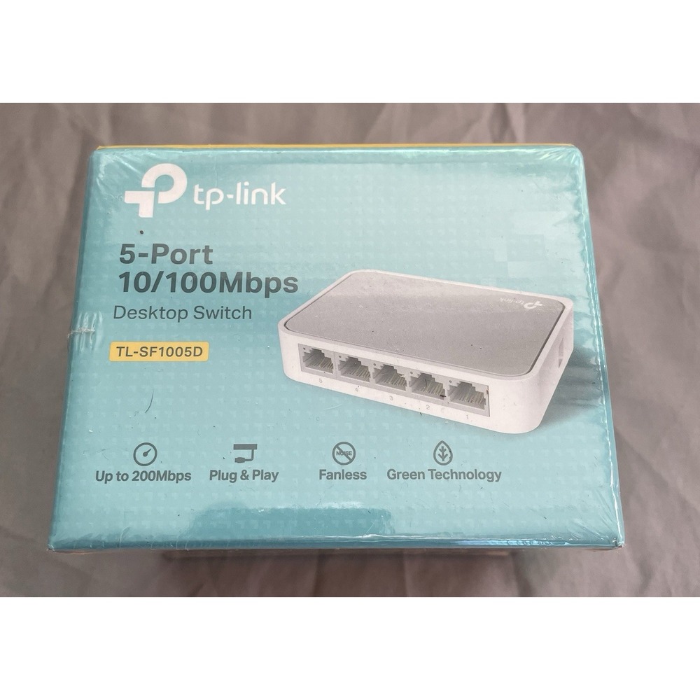 TP Link Desktop Switch - 5 Port 10/100Mbps - NIB - TL SF1005D